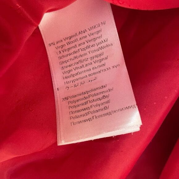 ABEL & LULA GIRLS RED VIRGIN WOOL BELTED COAT Size 4 - Picture 4 of 9